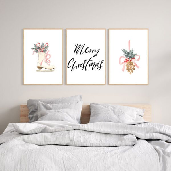 Illustrative and abstract poster design in soft colors