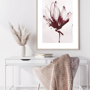 Illustrative and abstract poster design in soft colors