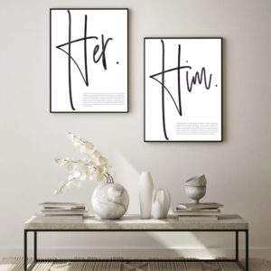 Illustrative and abstract poster design in soft colors