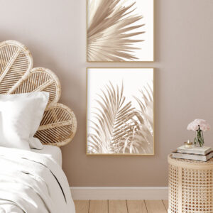 Illustrative nature and scenery poster in soft colors