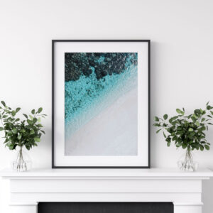 Illustrative and abstract poster design in soft colors