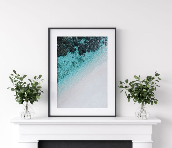 Illustrative and abstract poster design in soft colors