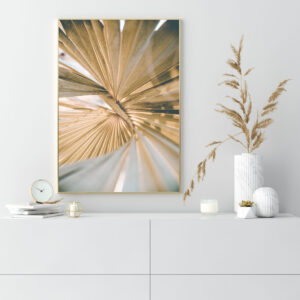 Illustrative and abstract poster design in soft colors