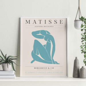 Illustrative and abstract poster design in soft colors