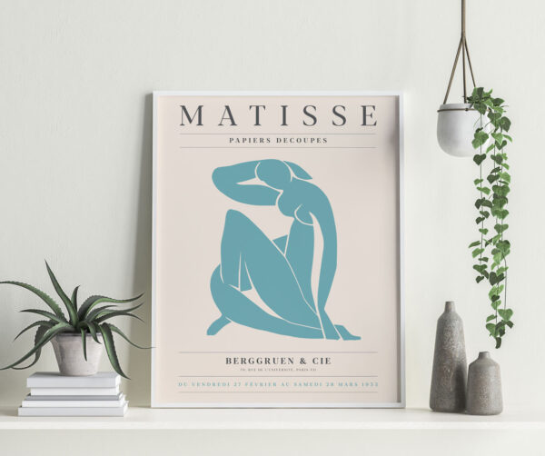 Illustrative and abstract poster design in soft colors