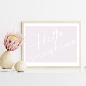 Illustrative and abstract poster design in soft colors