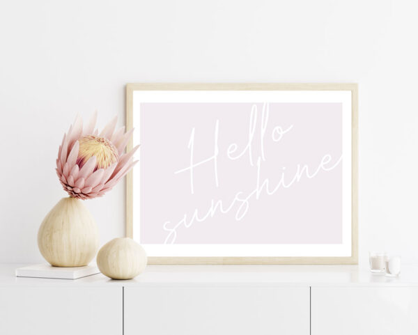 Illustrative and abstract poster design in soft colors