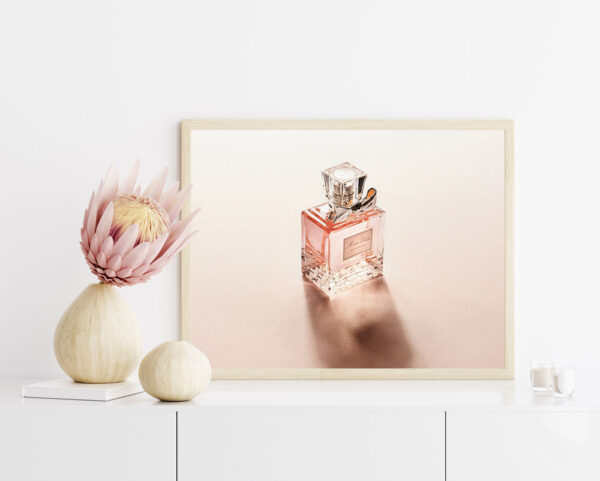 Illustrative and abstract poster design in soft colors