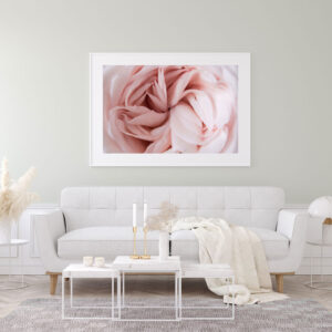 Illustrative and abstract poster design in soft colors