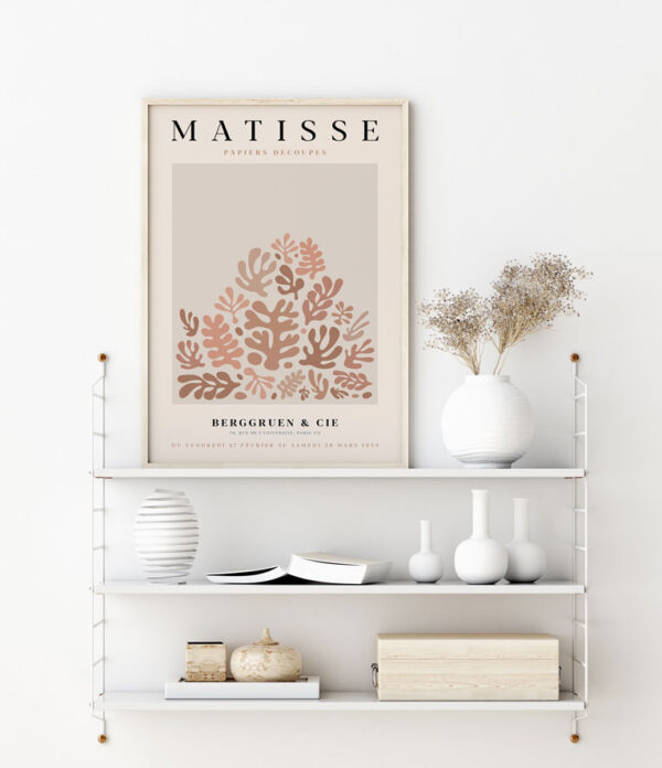 Illustrative and abstract poster design in soft colors